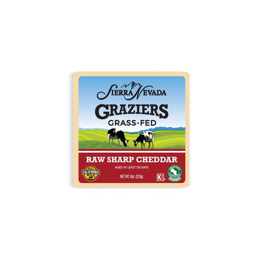 Grass Fed Cheddar Cheese - Raw Sharp