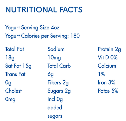 Plain Coconut Yogurt - Organic