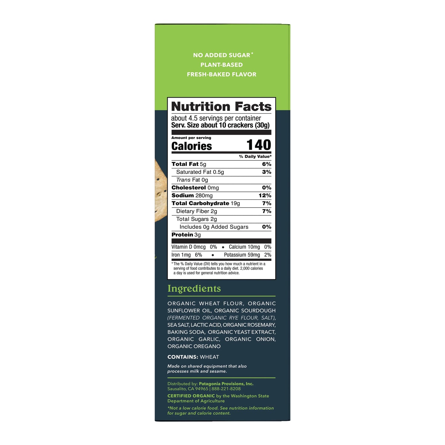 Rosemary Garlic Crackers - Organic