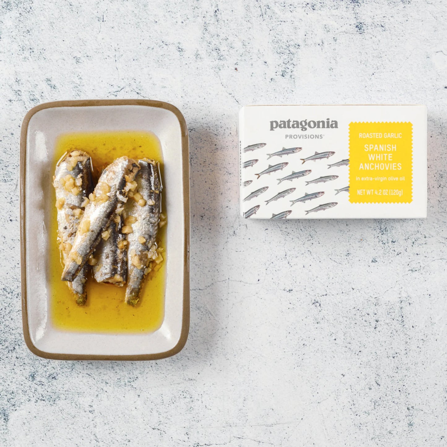 Spanish White Anchovies - Roasted Garlic