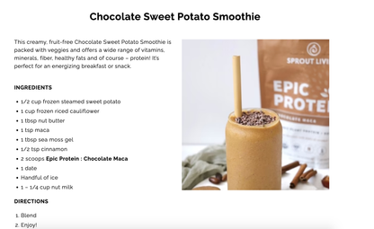 Chocolate Maca Protein Powder - Organic