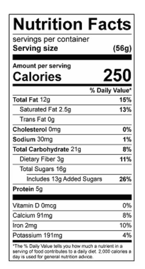 Jen's Cafe Bars - Almond Butter