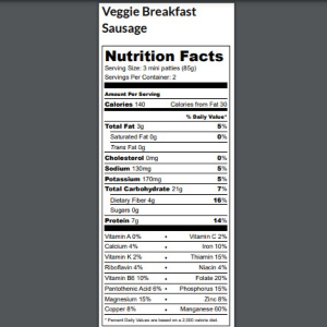 Hemp Sausage - Italian Breakfast