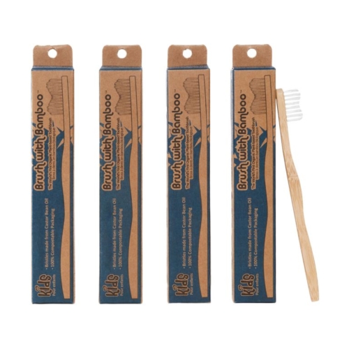 Nude Foods Market Zero Waste Brush with Bamboo Kid's Toothbrush