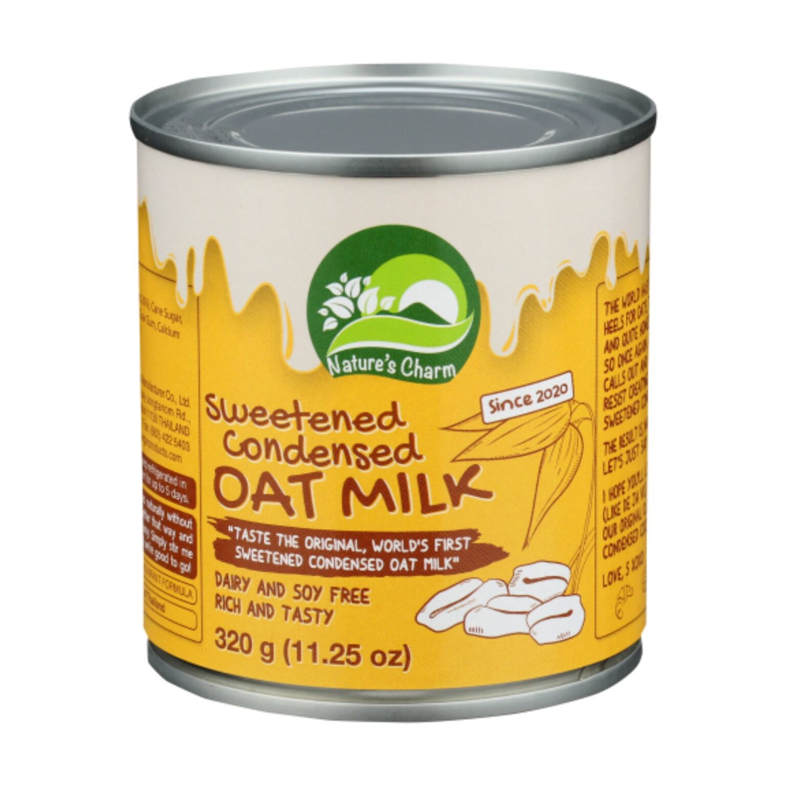 Sweetened Condensed Oat Milk 11.25oz Can by Nature's Charm Nude