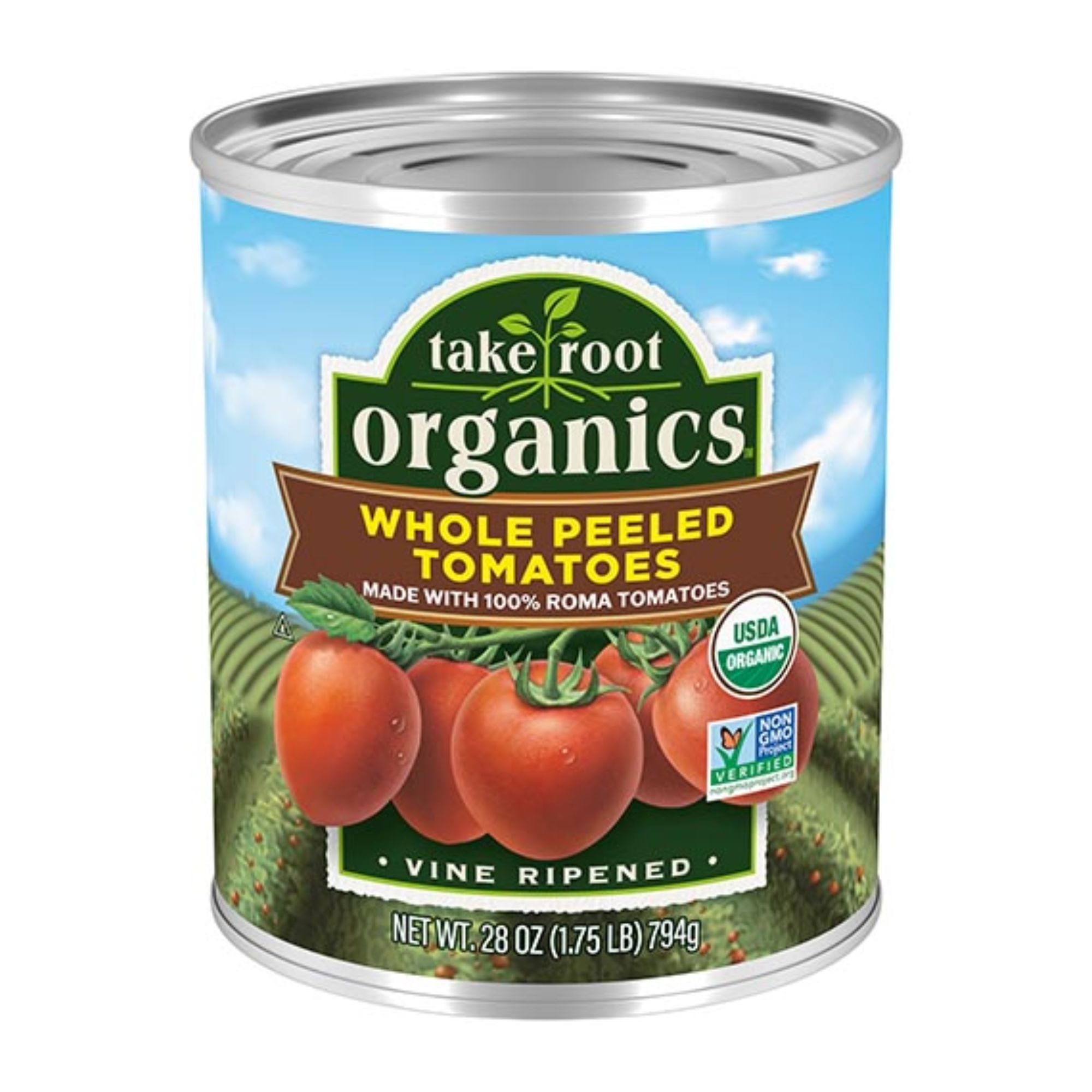 Whole Peeled Tomatoes by Take Root Organics